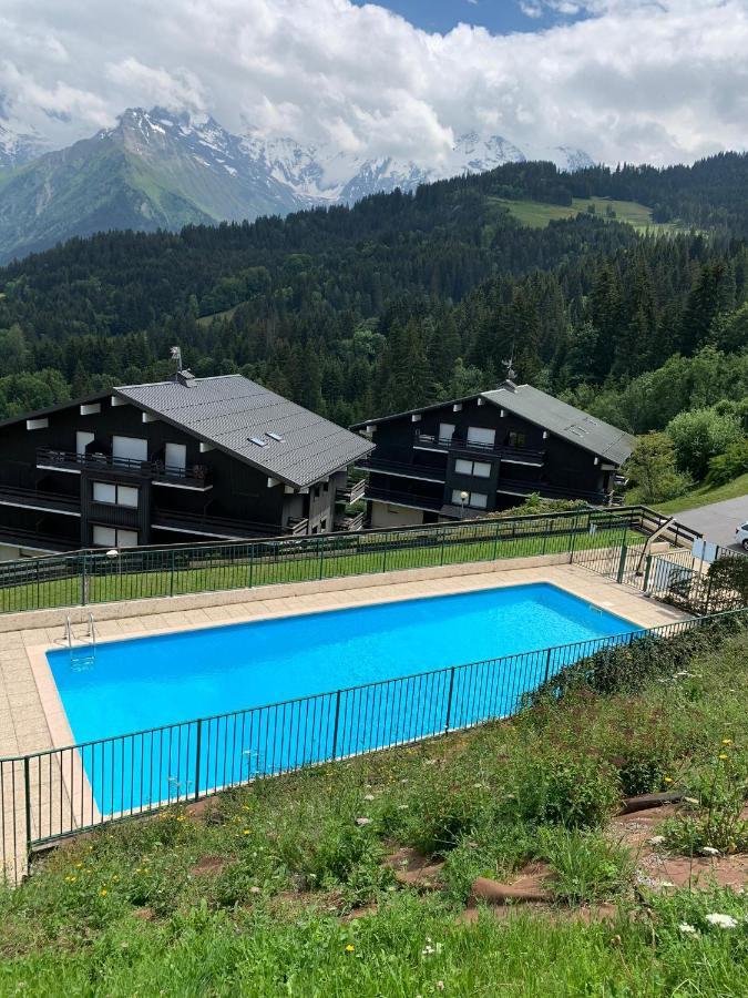 Studio Turquoise Quartier Grattague Vue Montblanc سا جيرفي لي با المظهر الخارجي الصورة